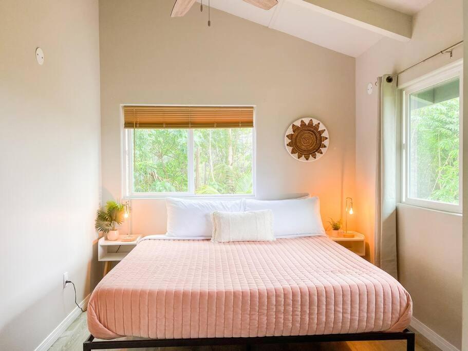 Hibiscus Hale, Full Kitchen, King Bed, Parking Apartment Keaau Exterior photo